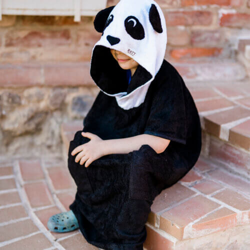 Lapse poncho bambusfroteest PANDA